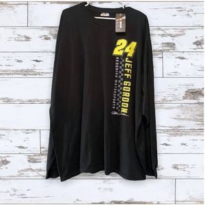 NWT Jeff Gordon #24 Nascar Racing Long Sleeve Black T-Shirt Size 3XL